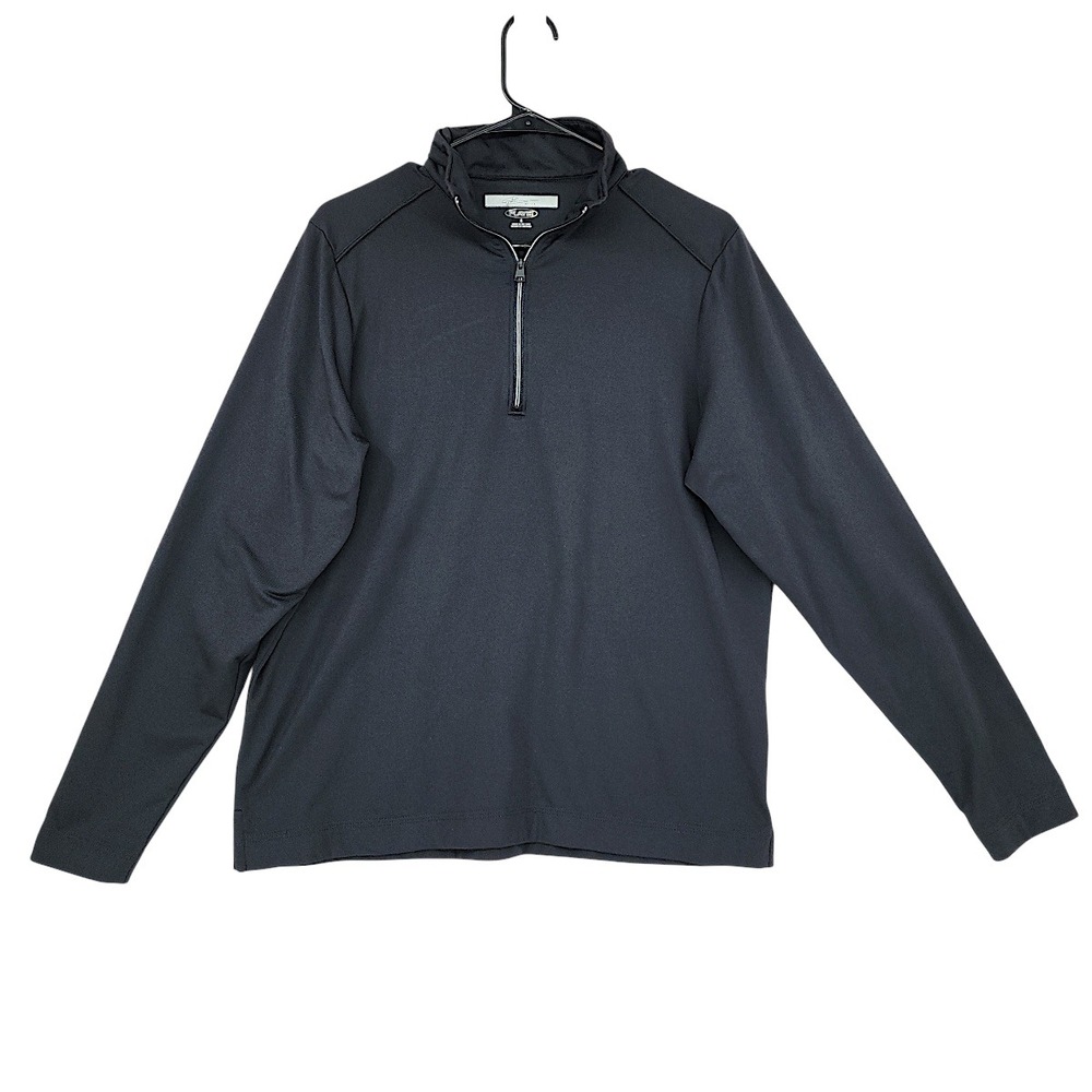 Greg Norman‎ 1/4 Zip Pullover S Men Black Play Dry Golf Active Breathable - Picture 12 of 13